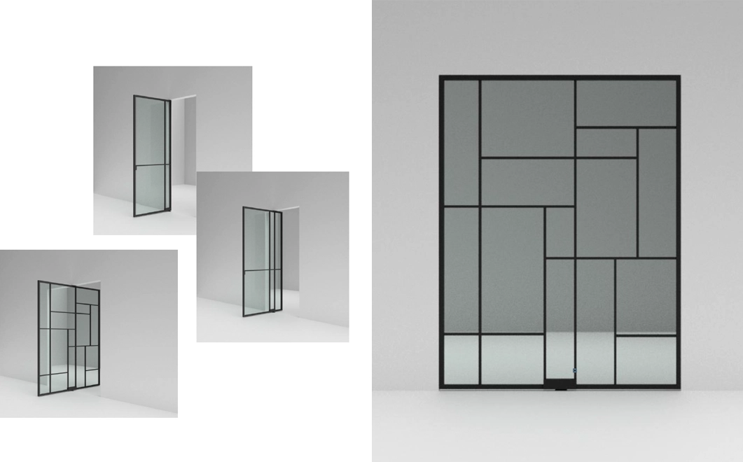 pivot ajtó - carsoli glass